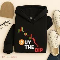 Buy The Dip Bitcoin Crypto Cryptocurrency Trader Investor Hoodie thumb 4