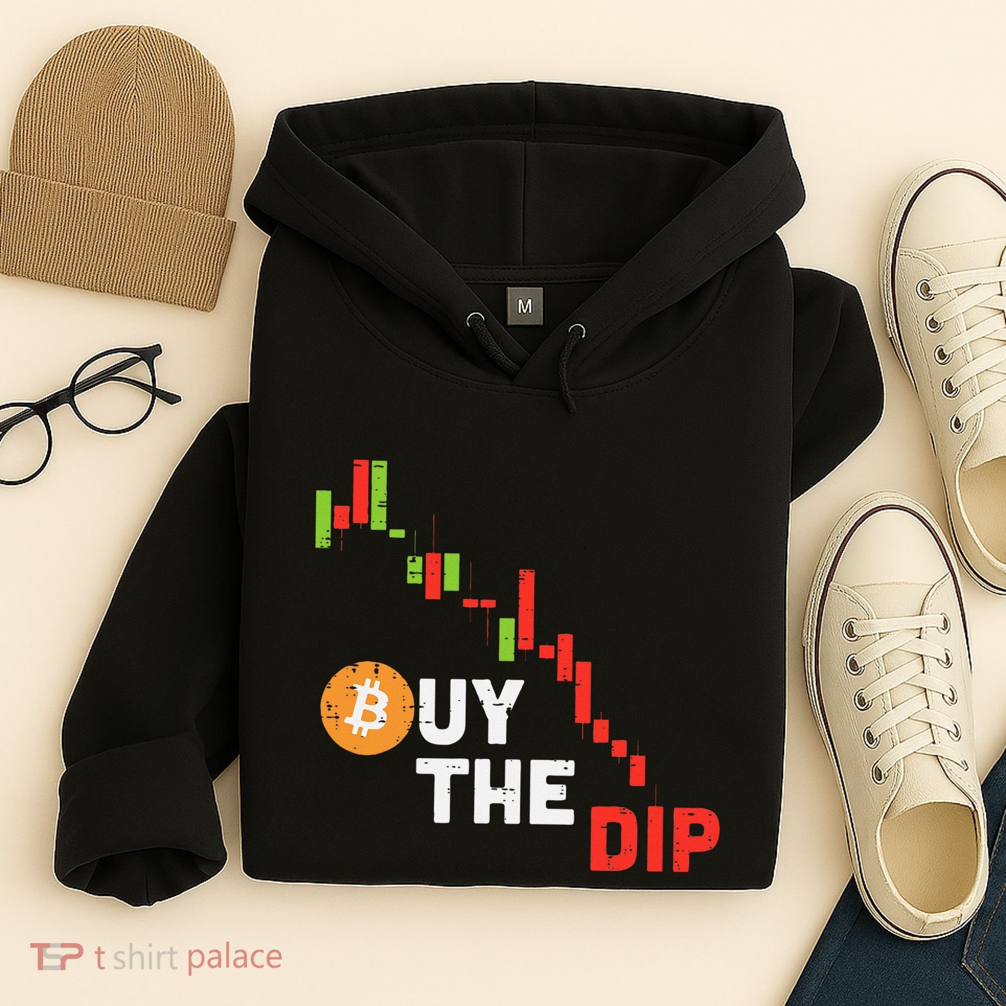 Buy The Dip Bitcoin Crypto Cryptocurrency Trader Investor Hoodie