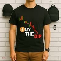 Buy The Dip Bitcoin Crypto Cryptocurrency Trader Investor T-Shirt thumb 6