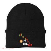 Buy The Dip Bitcoin Crypto Cryptocurrency Trader Investor Beanie thumb 0