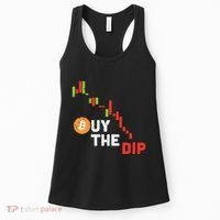 Buy The Dip Bitcoin Crypto Cryptocurrency Trader Investor Women's Tank Top thumb 0