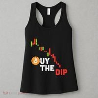 Buy The Dip Bitcoin Crypto Cryptocurrency Trader Investor Women's Tank Top thumb 3