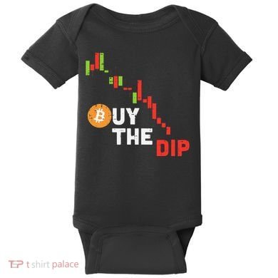 Buy The Dip Bitcoin Crypto Cryptocurrency Trader Investor Baby Bodysuit