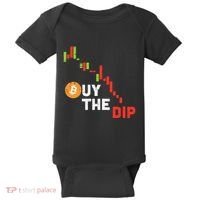 Buy The Dip Bitcoin Crypto Cryptocurrency Trader Investor Baby Bodysuit thumb 0