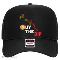 Buy The Dip Bitcoin Crypto Cryptocurrency Trader Investor Hat thumb 0