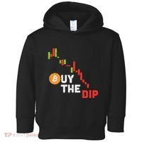 Buy The Dip Bitcoin Crypto Cryptocurrency Trader Investor Toddler Hoodie thumb 0