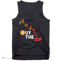 Buy The Dip Bitcoin Crypto Cryptocurrency Trader Investor Tank Top thumb 0