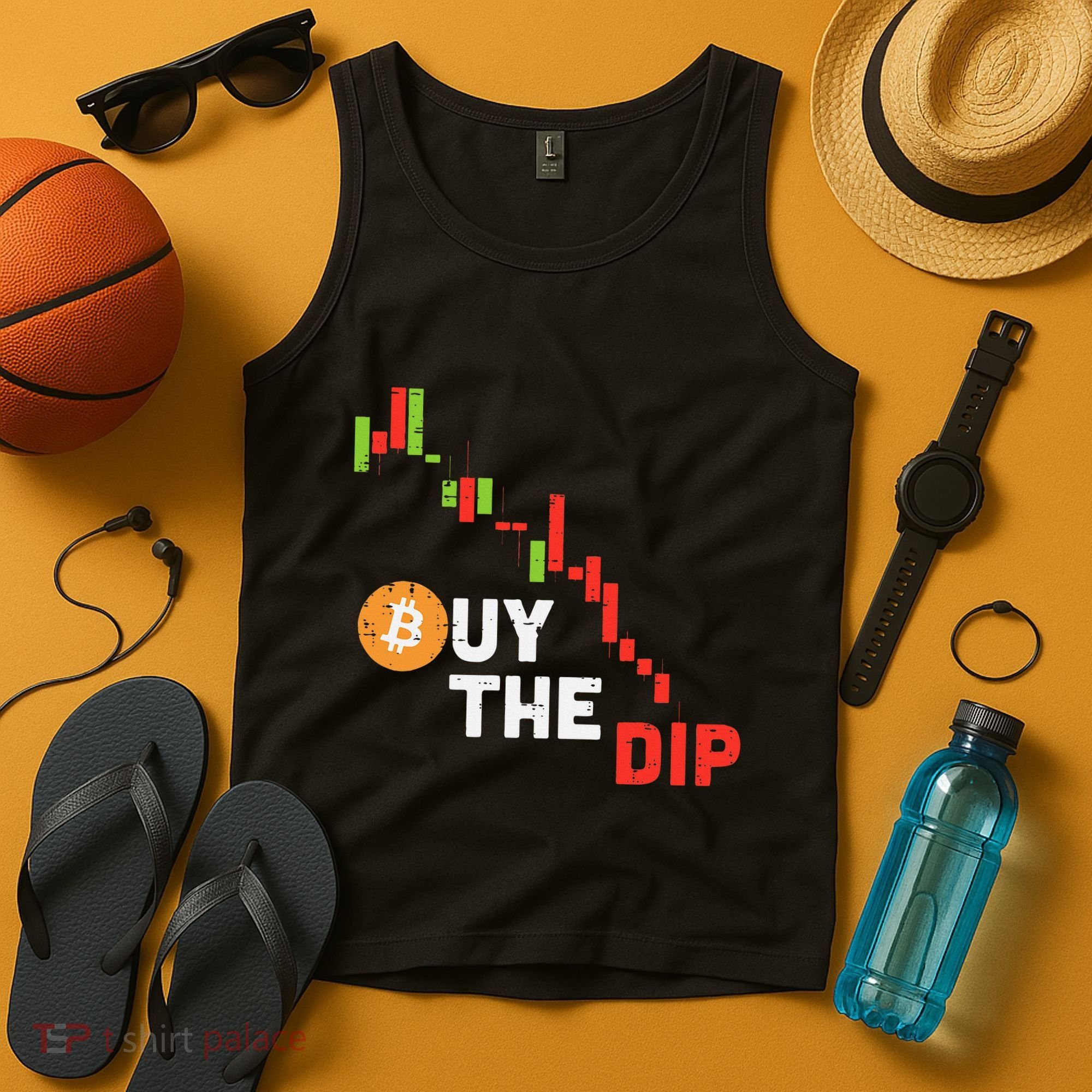 Buy The Dip Bitcoin Crypto Cryptocurrency Trader Investor Tank Top