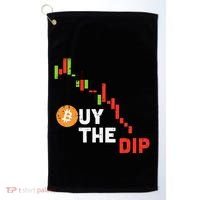 Buy The Dip Bitcoin Crypto Cryptocurrency Trader Investor Golf Towel thumb 0