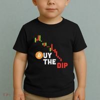 Buy The Dip Bitcoin Crypto Cryptocurrency Trader Investor Toddler T-Shirt thumb 2