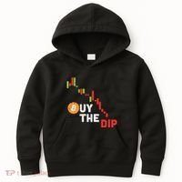 Buy The Dip Bitcoin Crypto Cryptocurrency Trader Investor Kids Hoodie thumb 0