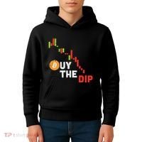 Buy The Dip Bitcoin Crypto Cryptocurrency Trader Investor Kids Hoodie thumb 4