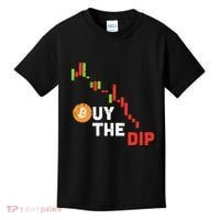 Buy The Dip Bitcoin Crypto Cryptocurrency Trader Investor Kids T-Shirt thumb 0