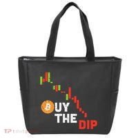 Buy The Dip Bitcoin Crypto Cryptocurrency Trader Investor Tote Bag thumb 0
