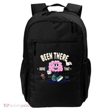 Been There Done That Retro Cartoon Brain Backpack
