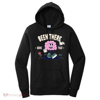 Been There Done That Retro Cartoon Brain Women's Hoodie