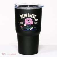 Been There Done That Retro Cartoon Brain Tumbler thumb 0