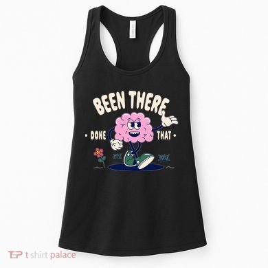 Been There Done That Retro Cartoon Brain Women's Tank Top