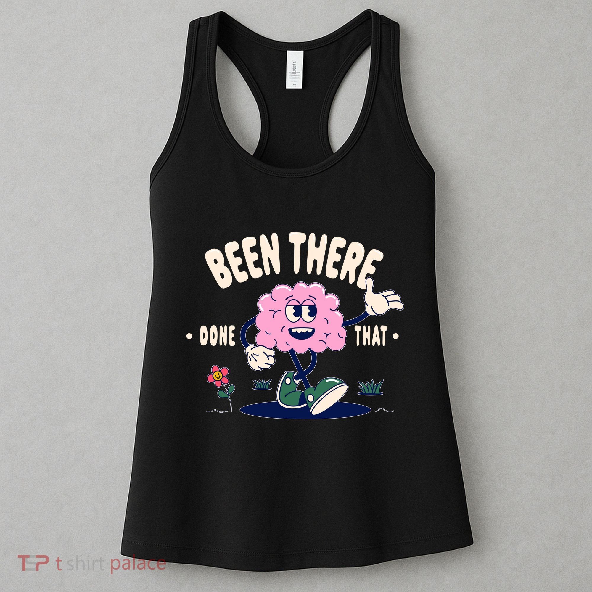 Been There Done That Retro Cartoon Brain Women's Tank Top
