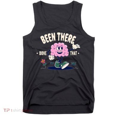 Been There Done That Retro Cartoon Brain Tank Top