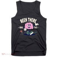 Been There Done That Retro Cartoon Brain Tank Top thumb 0