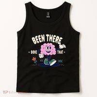 Been There Done That Retro Cartoon Brain Tank Top thumb 2