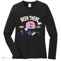 Been There Done That Retro Cartoon Brain Women's Long Sleeve Shirt thumb 0