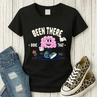 Been There Done That Retro Cartoon Brain Women's T-Shirt thumb 3