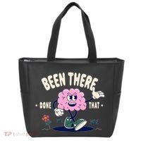 Been There Done That Retro Cartoon Brain Tote Bag thumb 0