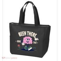 Been There Done That Retro Cartoon Brain Tote Bag thumb 3