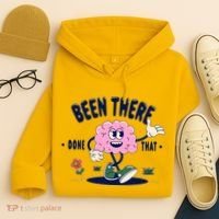 Been There Done That Retro Cartoon Brain Hoodie thumb 4