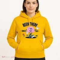 Been There Done That Retro Cartoon Brain Hoodie thumb 5
