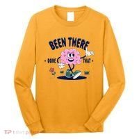 Been There Done That Retro Cartoon Brain Long Sleeve Shirt thumb 0