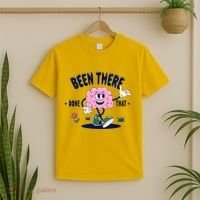 Been There Done That Retro Cartoon Brain T-Shirt thumb 2