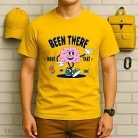 Been There Done That Retro Cartoon Brain T-Shirt thumb 6