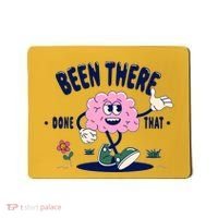 Been There Done That Retro Cartoon Brain Mousepad thumb 0
