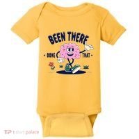 Been There Done That Retro Cartoon Brain Baby Bodysuit thumb 0