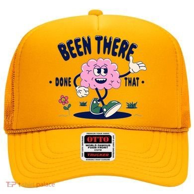 Been There Done That Retro Cartoon Brain Hat