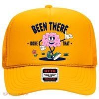 Been There Done That Retro Cartoon Brain Hat thumb 0