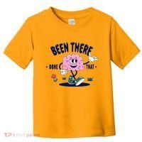 Been There Done That Retro Cartoon Brain Toddler T-Shirt thumb 0