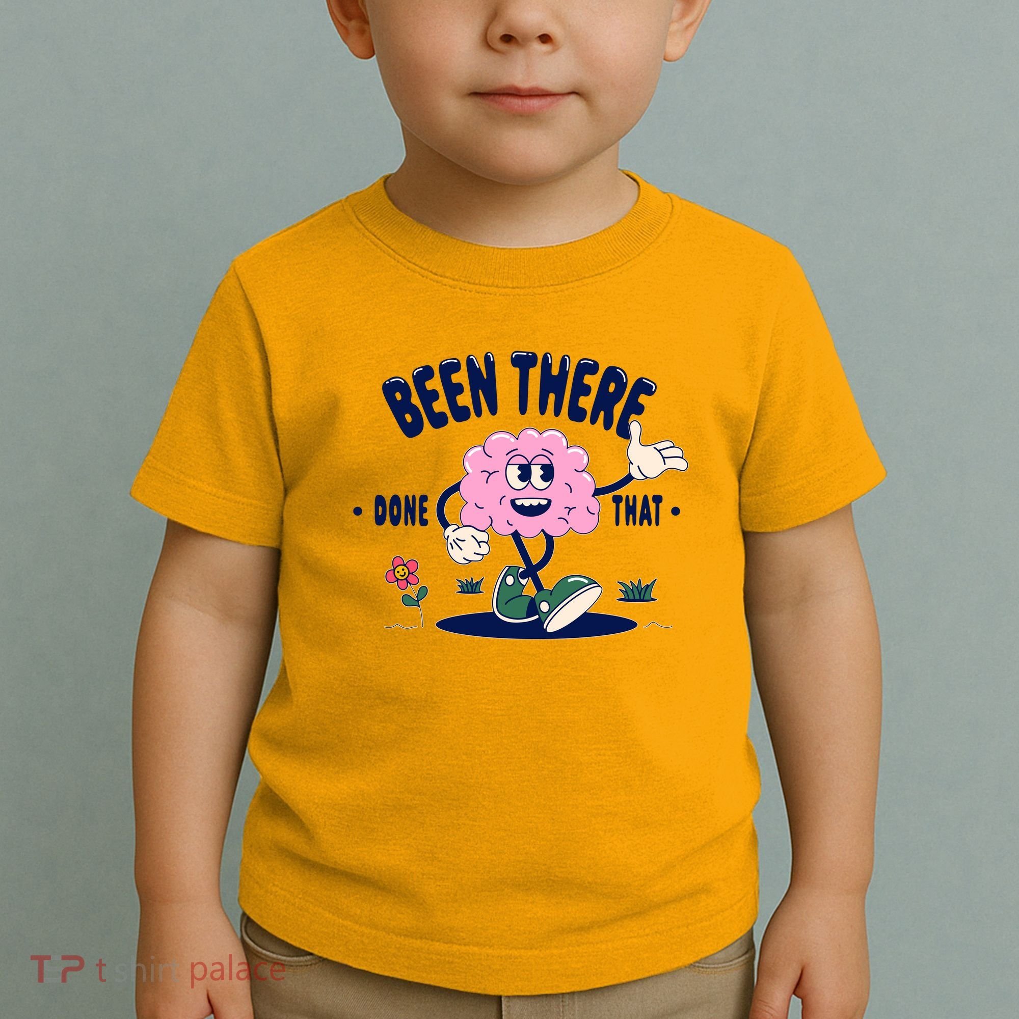 Been There Done That Retro Cartoon Brain Toddler T-Shirt
