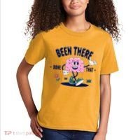 Been There Done That Retro Cartoon Brain Kids T-Shirt thumb 2