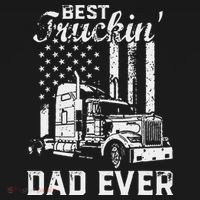 Best Truckin Dad Ever American Flag Fathers Day Tank Top thumb 6