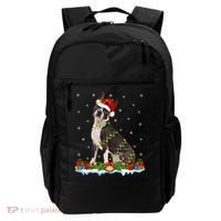 Boston Terrier Dog Xmas Lighting Boston Terrier Christmas Cute Gift Backpack thumb 0