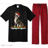Boston Terrier Dog Xmas Lighting Boston Terrier Christmas Cute Gift Pajama Set thumb 0
