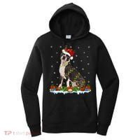 Boston Terrier Dog Xmas Lighting Boston Terrier Christmas Cute Gift Women's Hoodie thumb 0