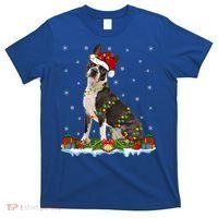 Boston Terrier Dog Xmas Lighting Boston Terrier Christmas Cute Gift T-Shirt thumb 0