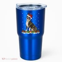Boston Terrier Dog Xmas Lighting Boston Terrier Christmas Cute Gift Tumbler thumb 0