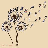 Boston Terrier Dandelion Flower Fly Dog Lovers Funny Tote Bag thumb 4