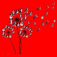 Boston Terrier Dandelion Flower Fly Dog Lovers Funny Santa Hat thumb 1